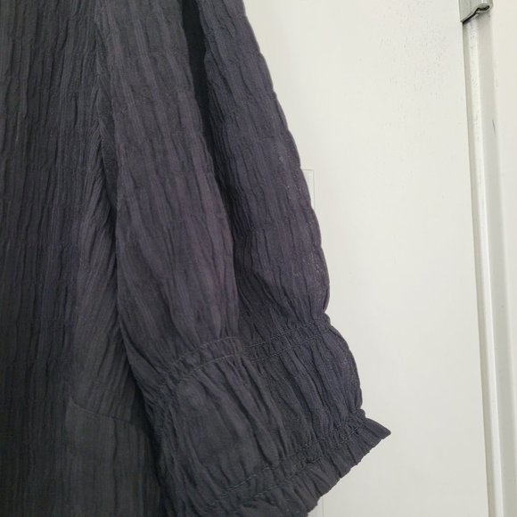 Monti puff sleeve blouse- black - Picture 2 of 5